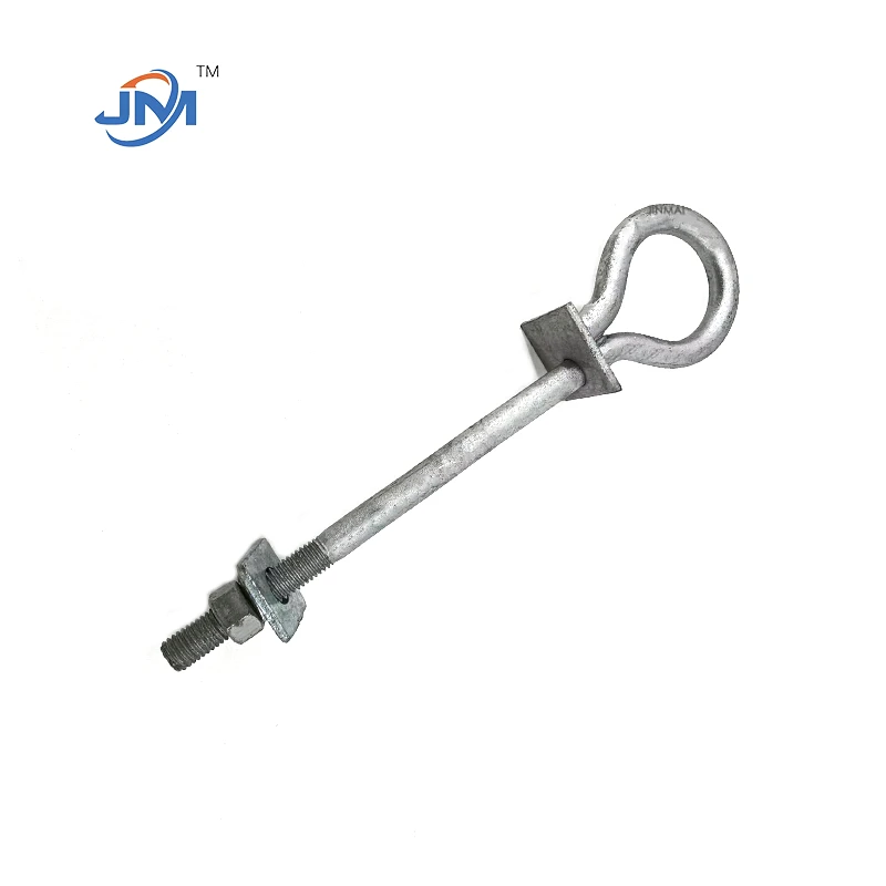 Electricity Pole Line Hardware For Power Transmission Eye Bolts
