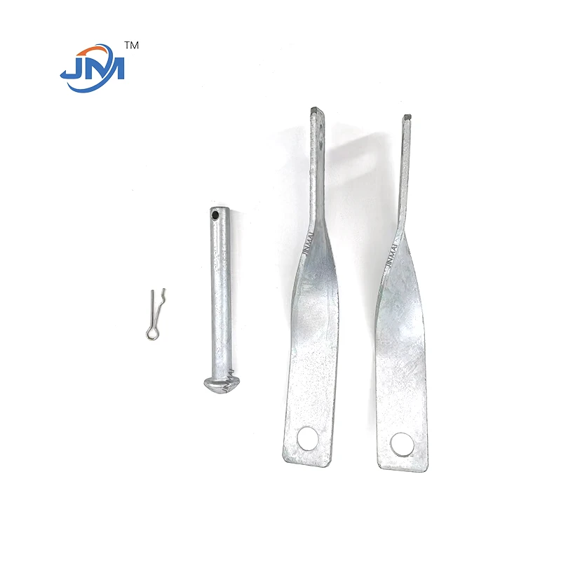 Hot Dip Galvanized Steel Twisted Strap Clevis For Over Head Line Accessories